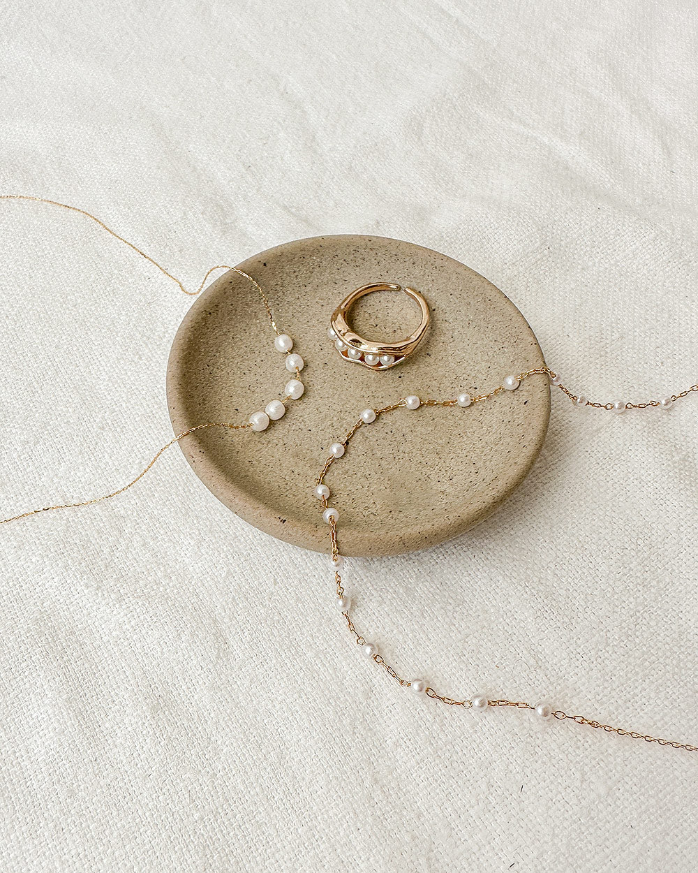 Anjou Pearl Bead Necklace