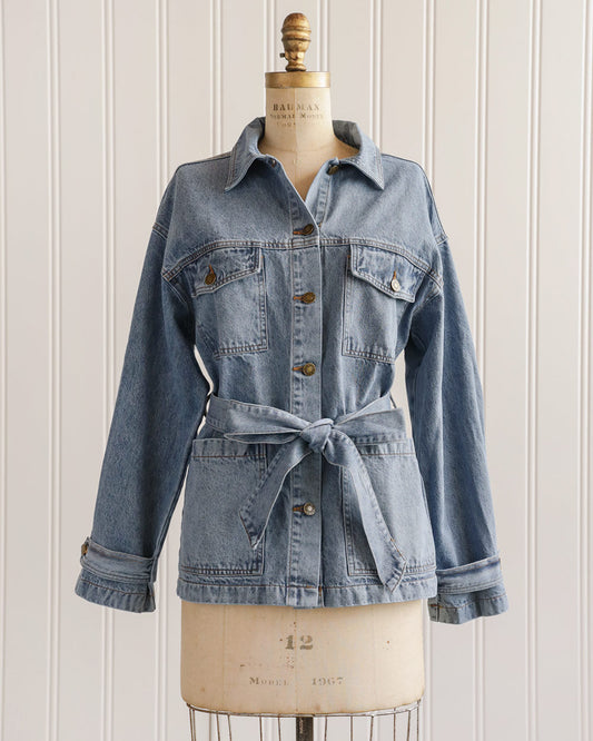 Beau Belted Denim Jacket